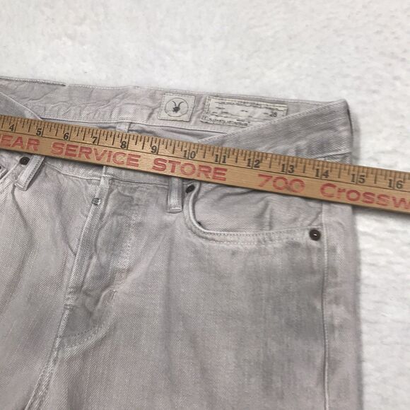 ALLSAINTS Double Cigarette Jean Men 28x28 Gray Button Fly Skinny Slim - Picture 6 of 15